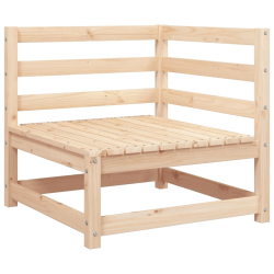 Ogrodowa sofa narożna, 70x70x67 cm, lite drewno sosnowe