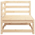Ogrodowa sofa narożna, 70x70x67 cm, lite drewno sosnowe