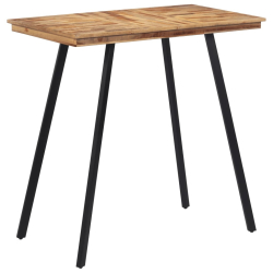 Stolik barowy, 110x55x105 cm, lite drewno tekowe