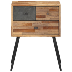 Szafka nocna, 47x31,5x60 cm, lite drewno tekowe