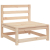 Ogrodowa sofa 3-osobowa, lite drewno sosnowe