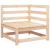 Ogrodowa sofa 3-osobowa, lite drewno sosnowe