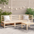 Ogrodowa sofa 3-osobowa, lite drewno sosnowe