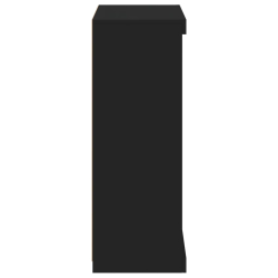 Szafka z oświetleniem LED, czarna, 60,5x37x100 cm