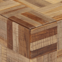 Ławka, 110x35x45 cm, lite drewno tekowe z odzysku