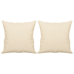 3-osobowa sofa z poduszkami, beżowa, 180 cm, mikrofibra