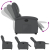 Rozkładany fotel pionizujący, elektryczny, szary, ekoskóra