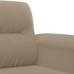 3-osobowa sofa, taupe, 180 cm, tapicerowana mikrofibrą