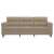 3-osobowa sofa, taupe, 180 cm, tapicerowana mikrofibrą