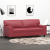 2-osobowa sofa, winna czerwień, 140 cm, sztuczna skóra