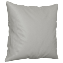 2-osobowa sofa z poduszkami, jasnoszara, 140 cm, mikrofibra