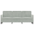 Sofa 3-osobowa, jasnoszara, 180 cm, tapicerowana aksamitem