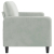 Sofa 3-osobowa, jasnoszara, 180 cm, tapicerowana aksamitem