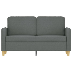 Sofa 2-osobowa, ciemnoszara, 120 cm, tapicerowana tkaniną