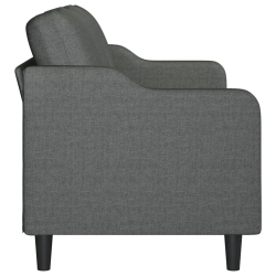 Sofa 3-osobowa, ciemnoszara, 180 cm, tapicerowana tkaniną