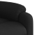 Podnoszony fotel masujący, rozkładany, czarny, obity tkaniną