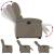 Rozkładany fotel pionizujący, elektryczny, cappuccino, ekoskóra
