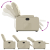 Rozkładany fotel pionizujący, elektryczny, kremowy, ekoskóra