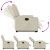 Rozkładany fotel pionizujący, elektryczny, kremowy, ekoskóra