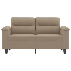 Sofa 2-osobowa, kolor taupe, 120 cm,tapicerowana mikrofibrą