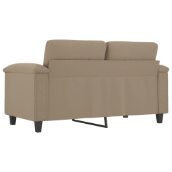 Sofa 2-osobowa, kolor taupe, 120 cm,tapicerowana mikrofibrą
