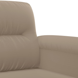 Sofa 2-osobowa, kolor taupe, 120 cm,tapicerowana mikrofibrą