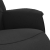 Rozkładany fotel z podnóżkiem, czarny, tkanina