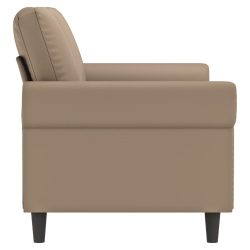 2-osobowa sofa, kolor cappuccino, 140 cm, sztuczna skóra