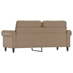 2-osobowa sofa, kolor cappuccino, 140 cm, sztuczna skóra