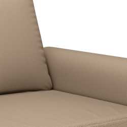 2-osobowa sofa, kolor cappuccino, 140 cm, sztuczna skóra