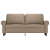2-osobowa sofa, kolor cappuccino, 140 cm, sztuczna skóra