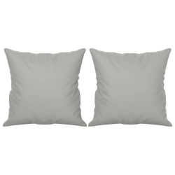 3-osobowa sofa z poduszkami, jasnoszara, 180 cm, mikrofibra