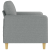 Sofa 2-osobowa, jasnoszara, 120 cm, tapicerowana tkaniną