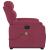 Podnoszony fotel masujący, elektryczny rozkładany, kolor wina
