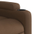 Podnoszony fotel masujący, elektryczny, rozkładany, brązowy