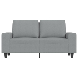 Sofa 2-osobowa, jasnoszara, 120 cm, tapicerowana tkaniną