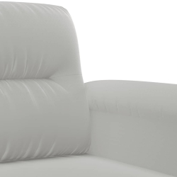 3-osobowa sofa, jasnoszary, 180 cm, tapicerowana mikrofibrą