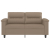 2-osobowa sofa, kolor cappuccino, 120 cm, sztuczna skóra