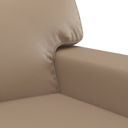 2-osobowa sofa, kolor cappuccino, 140 cm, sztuczna skóra