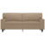 2-osobowa sofa, kolor cappuccino, 140 cm, sztuczna skóra