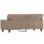2-osobowa sofa, kolor cappuccino, 140 cm, sztuczna skóra