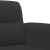 Sofa 2-osobowa, czarna, 120 cm, tapicerowana mikrofibrą