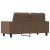 Sofa 2-osobowa, brązowa, 120 cm, tapicerowana tkaniną