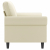 2-osobowa sofa, kremowy, 140 cm, sztuczna skóra