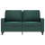 Sofa 2-osobowa, ciemnozielona, 120 cm, tapicerowana aksamitem
