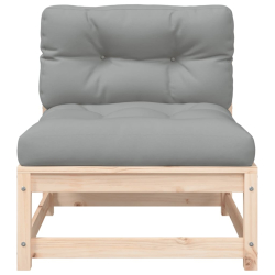 2-osobowa sofa ogrodowa z poduszkami, lite drewno sosnowe