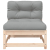 2-osobowa sofa ogrodowa z poduszkami, lite drewno sosnowe