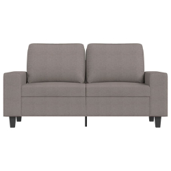Sofa 2-osobowa, kolor taupe, 120 cm, tapicerowana tkaniną