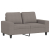 Sofa 2-osobowa, kolor taupe, 120 cm, tapicerowana tkaniną