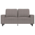 Sofa 2-osobowa, kolor taupe, 120 cm, tapicerowana tkaniną